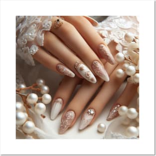 wedding manicure Posters and Art